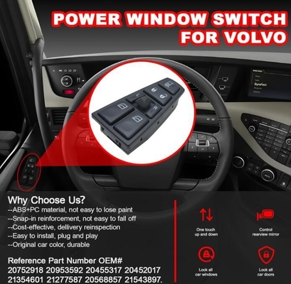 VOLVO 트럭 VNL 20953592 20455317 20452017 21354601 21277587 20568857의 창 스위치