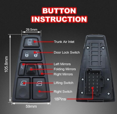 VOLVO 트럭 VNL 20953592 20455317 20452017 21354601 21277587 20568857의 창 스위치